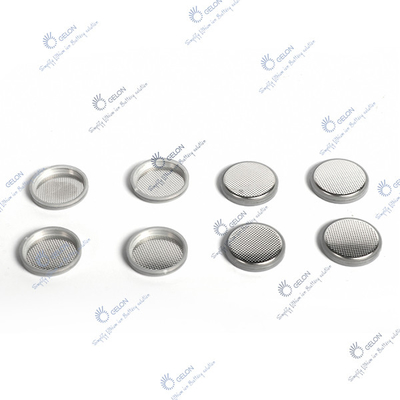 Casos da pilha da moeda de Mesh Button Battery Case Lithium Ion Battery Materials SS304 SS316