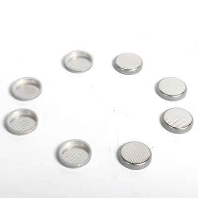 Caixas brancas prateadas das pilhas da moeda de Ion Battery Material CR20XX do lítio