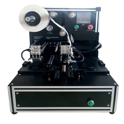 Semi-auto máquina de empilhamento para o conjunto de pilha do malote na largura do elétrodo do laboratório 200mm 250mm 300mm da bateria de lítio