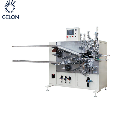 Fatura cilíndrica semi automática de 18650 21700 baterias da máquina de enrolamento da bateria