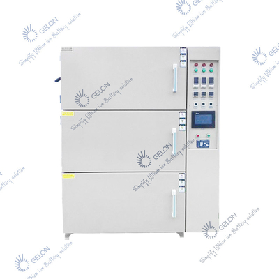 Três camadas de GELON limpam automático completo de Oven Pouch Cell Assembly Equipment